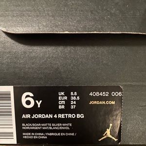 Air Jordan 4 Retro BG